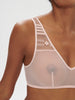 Soft cup triangle bra - Petal Powder