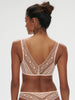 Soft cup triangle bra - Petal Powder