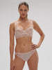 Half cup bra - Petal Powder