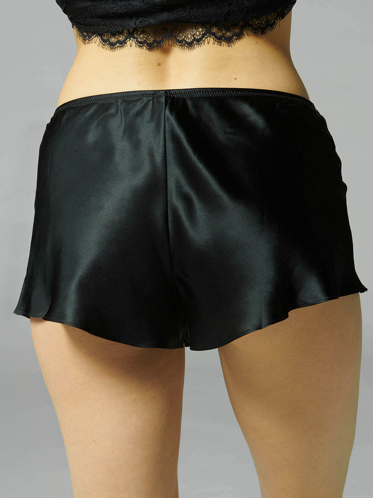 Nocturne Silk Top - Black