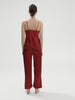 Nocturne Silk Top - Tango Red