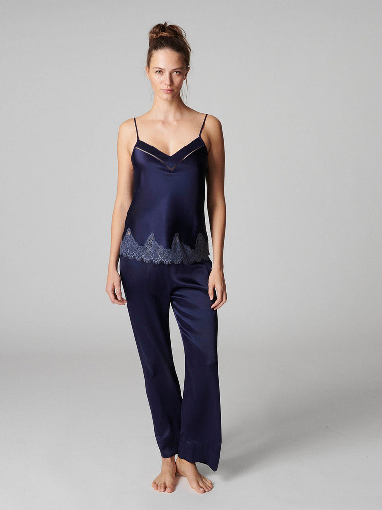 Nocturne Silk Top - Midnight