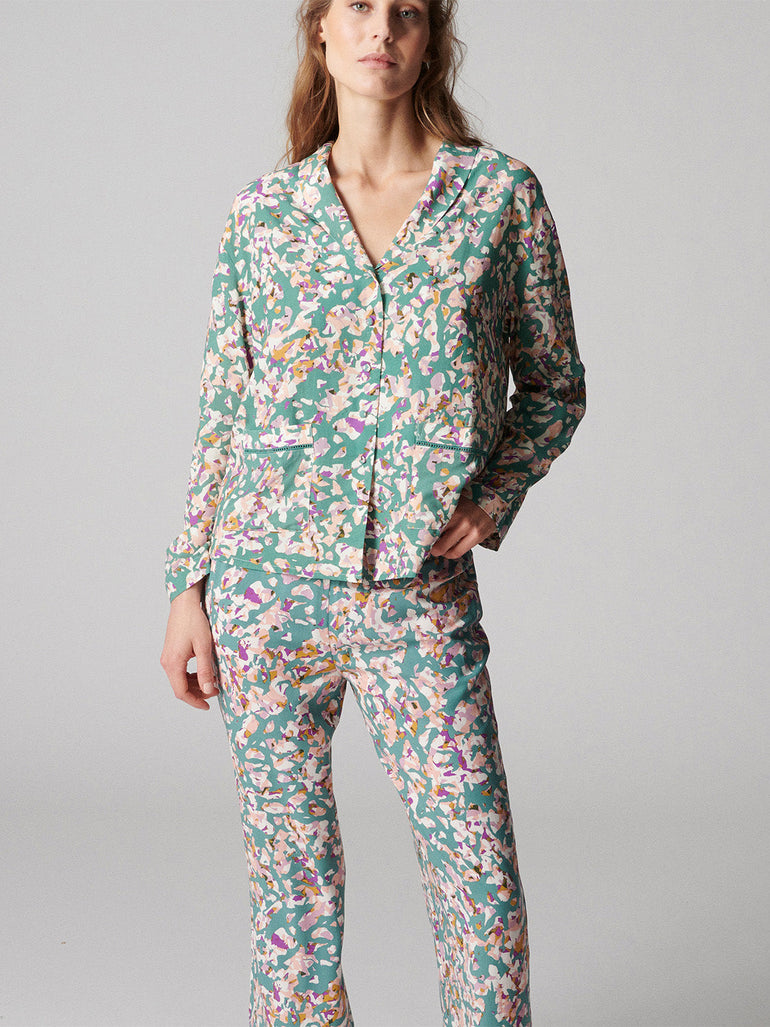 Songe Long Sleeve Top - Reef Print