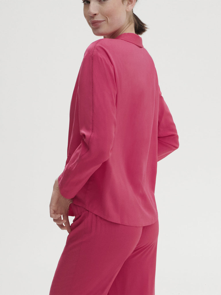 Songe Long Sleeve Top - Pitaya Pink