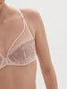 Plunging underwired bra - Petal Powder