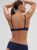 Plunging underwired bra - Midnight
