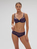 Plunging underwired bra - Midnight