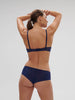 Plunging underwired bra - Midnight