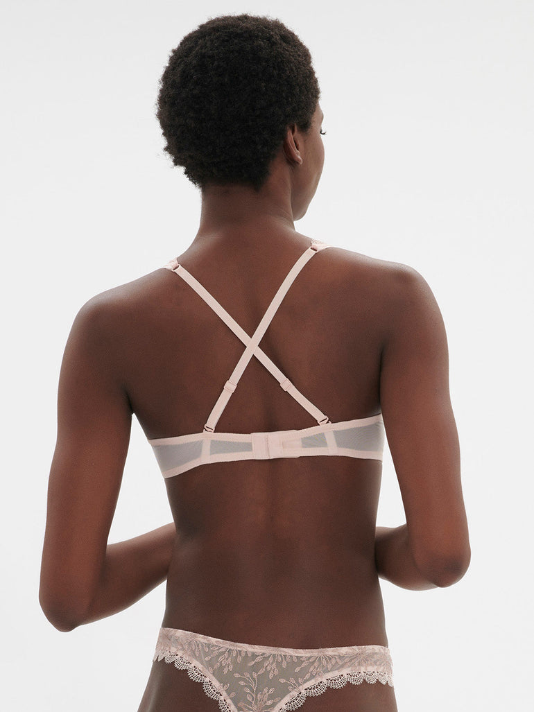 Half cup bra - Petal Powder
