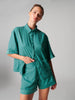 Caprice Short Sleeve Top  - Boreal Green