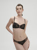 Amazone Sheer Demi - Black