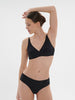 Soft cup triangle bra - Black