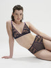 Adele Triangle Bralette - Midnight