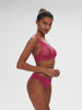 Soft cup triangle bra - Hibiscus Pink