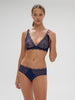 Soft cup triangle bra - Midnight