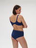 Squared neckline full cup bra - Midnight