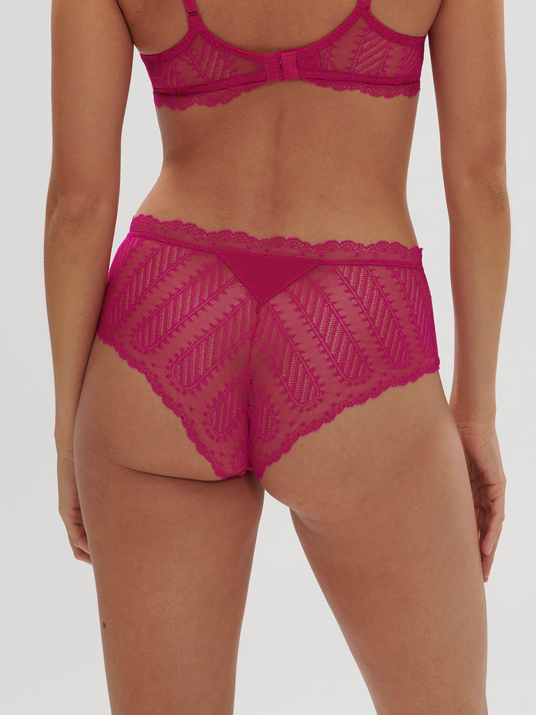 High-waist brief - Hibiscus Pink