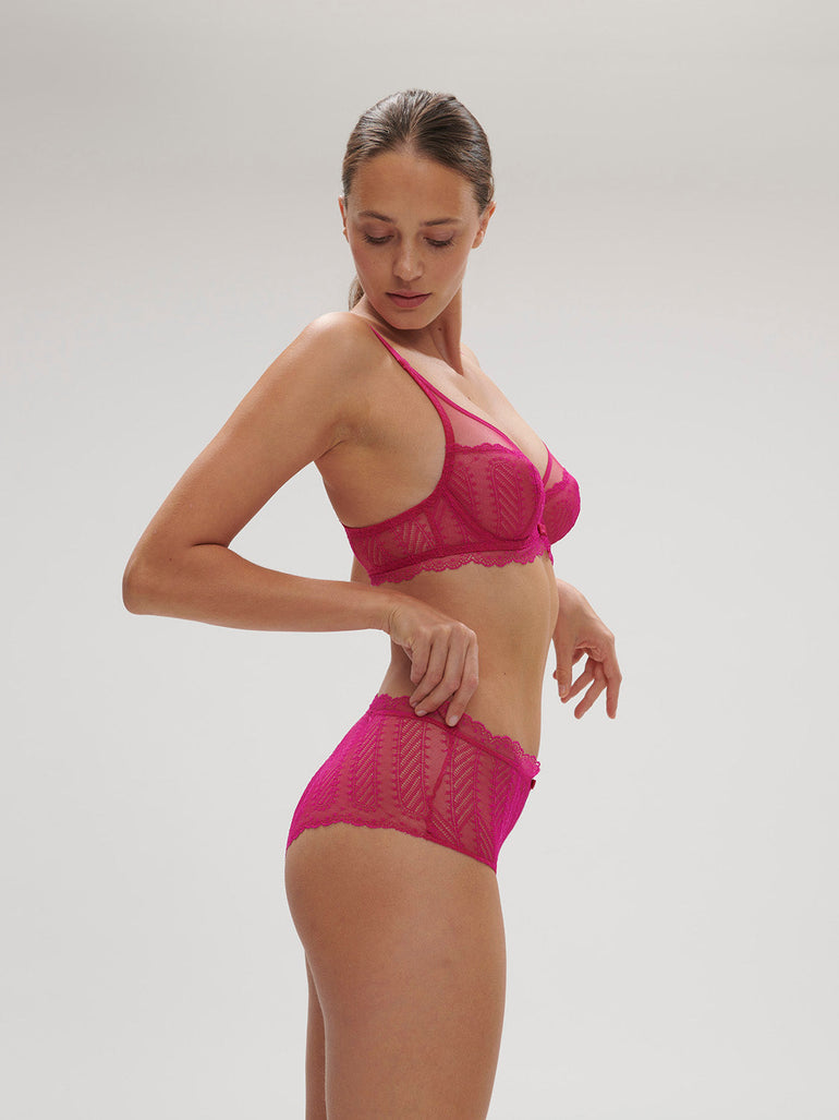 High-waist brief - Hibiscus Pink