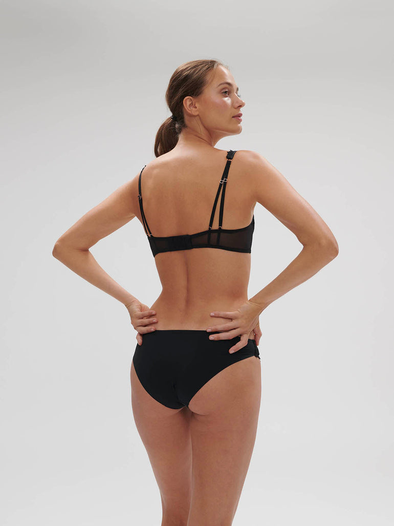 Half cup bra - Black
