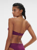 Underwired bandeau bikini top - Blackberry