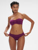 Underwired bandeau bikini top - Blackberry