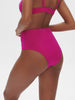 High-waist bikini brief - Hibiscus Pink