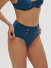High-waist bikini brief - Mystery blue
