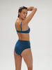 High-waist bikini brief - Mystery blue