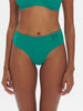 High-waist bikini brief - Waterfall Green