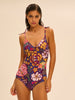 Wireless Molded One-Piece - Bloom Print