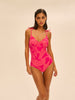 Wireless Molded One-Piece - Bright Rose Print