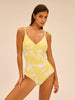 Wireless Molded One-Piece - Plumeria Print