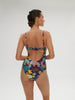 Underwired one-piece swimsuit - Seaside Blue Print