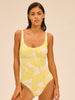 Underwired one-piece swimsuit - Plumeria Print