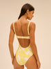 Underwired one-piece swimsuit - Plumeria Print