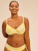 Underwired bikini top - Plumeria Print