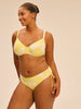 Underwired bikini top - Plumeria Print