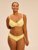 Underwired bikini top - Plumeria Print