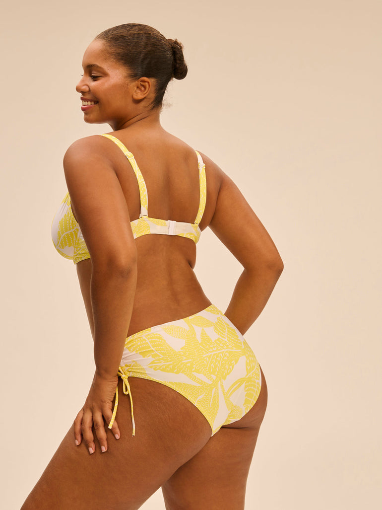 Underwired bikini top - Plumeria Print