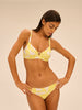 Underwired bikini triangle - Plumeria Print