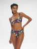 High-waist bikini brief - Seaside Blue Print