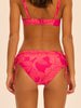 High-waist bikini brief - Bright Rose Print
