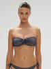 Wireless strapless bra - Lurex Midnight