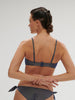 Wireless strapless bra - Lurex Midnight