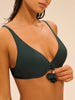Push-up bikini top - Tropical Green