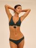 Push-up bikini top - Tropical Green