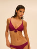 Wireless bikini triangle - Cranberry