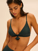 Wireless bikini triangle - Tropical Green