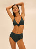 Wireless bikini triangle - Tropical Green