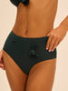 High-waist bikini brief - Tropical Green